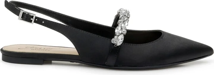 Jewel Badgley Mischka Women's Bambi Slingback Evening Flats - Image 9