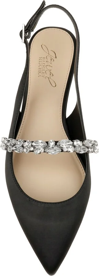 Jewel Badgley Mischka Women's Bambi Slingback Evening Flats - Image 11