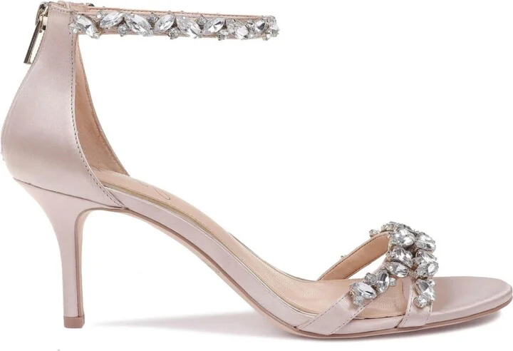 Jewel Badgley Mischka Women's Caroline Embellished Ankle Strap Evening Sandals - Image 5