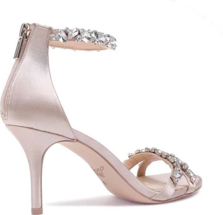 Jewel Badgley Mischka Women's Caroline Embellished Ankle Strap Evening Sandals - Image 6
