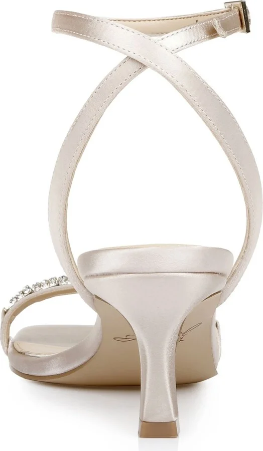 Jewel Badgley Mischka Women's Charisma Kitten Heel Evening Sandals - Image 3