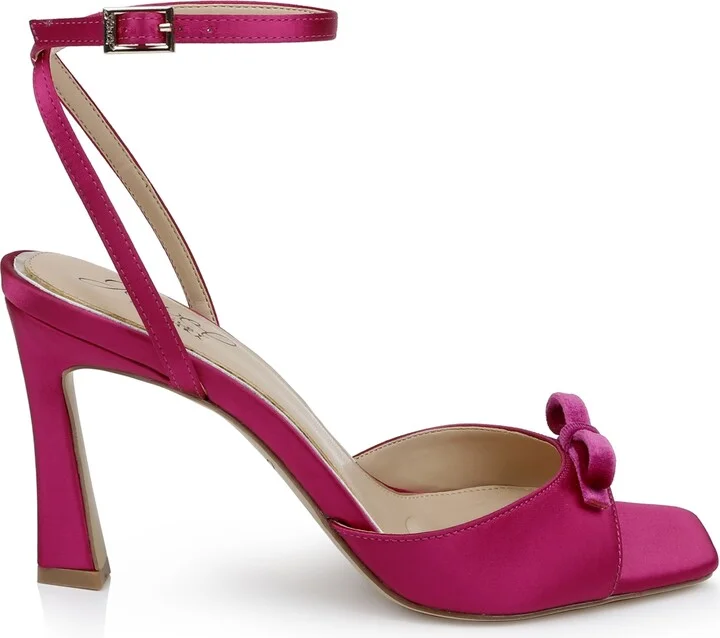 Jewel Badgley Mischka Women's Elisha Bow Square Toe Sandals - Image 2
