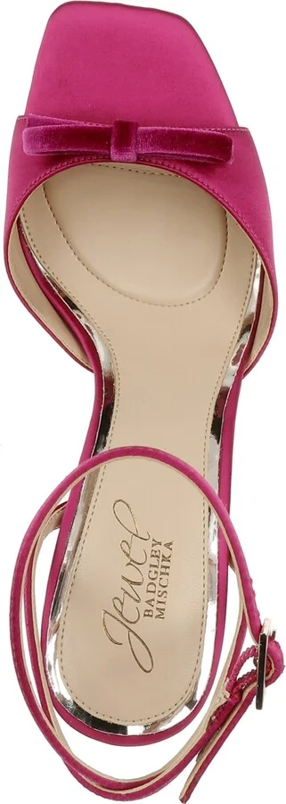 Jewel Badgley Mischka Women's Elisha Bow Square Toe Sandals - Image 4