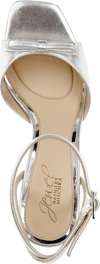 Jewel Badgley Mischka Women's Elisha Bow Square Toe Sandals - Image 8