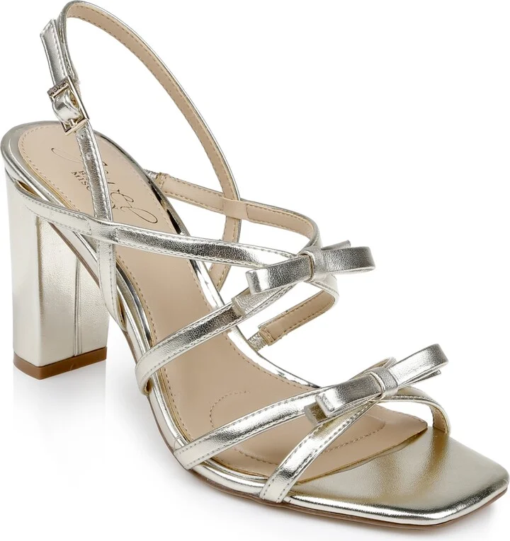 Jewel Badgley Mischka Women's Eliza Bow Evening Sandals