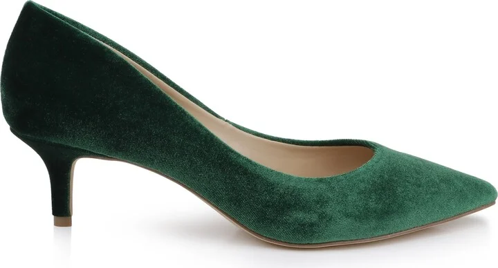 Jewel Badgley Mischka Women's Enola Velvet Pumps - Image 2