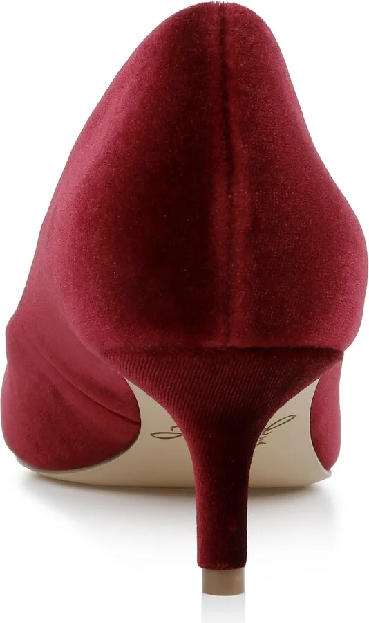 Jewel Badgley Mischka Women's Enola Velvet Pumps - Image 10