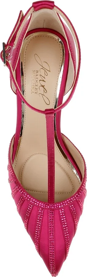 Jewel Badgley Mischka Women's Faithlyn Evening T-Strap Pumps - Image 8