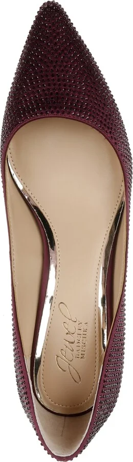 Jewel Badgley Mischka Women's Frenchie Kitten Heel Evening Pumps - Image 4