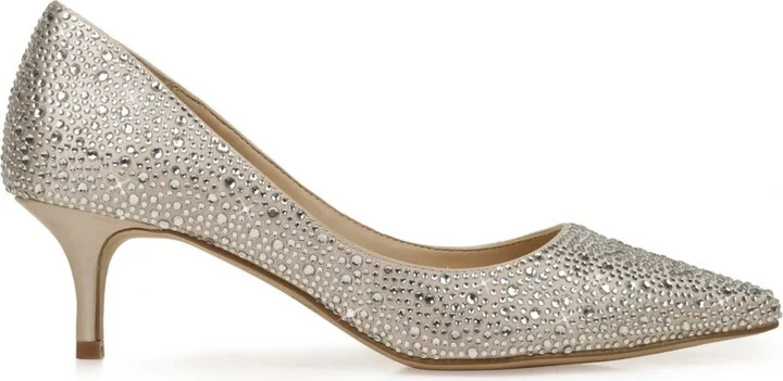 Jewel Badgley Mischka Women's Frenchie Kitten Heel Evening Pumps - Image 10