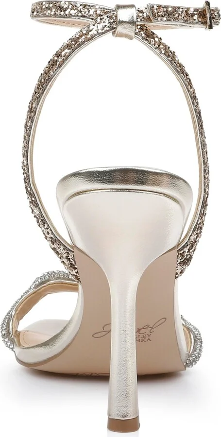 Jewel Badgley Mischka Women's Gemma Wavy Ornament Stiletto Evening Sandals - Image 3