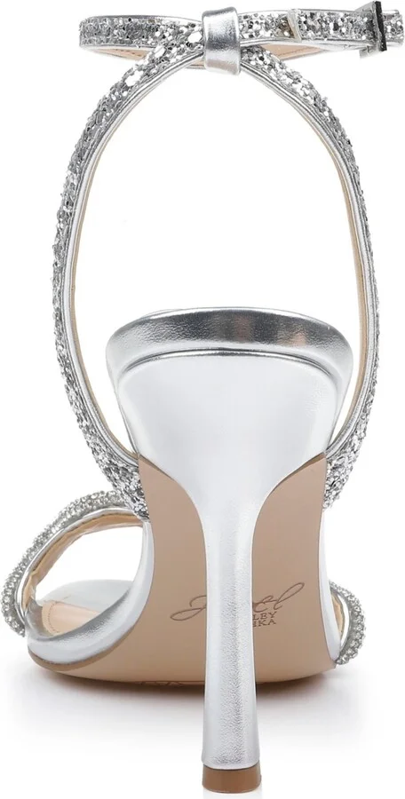 Jewel Badgley Mischka Women's Gemma Wavy Ornament Stiletto Evening Sandals - Image 7
