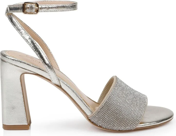 Jewel Badgley Mischka Women's Hattie Block Heel Evening Sandals - Image 2