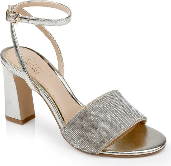 Jewel Badgley Mischka Women's Hattie Block Heel Evening Sandals