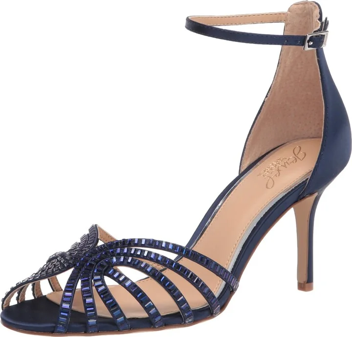 Jewel Badgley Mischka womens Heatstone Heeled Sandal