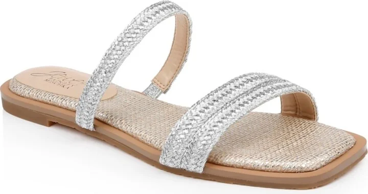 Jewel Badgley Mischka Women's Helena Evening Flat Sandals