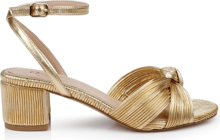 Jewel Badgley Mischka Women's Hudson Knot Block Heel Evening Sandals - Image 6