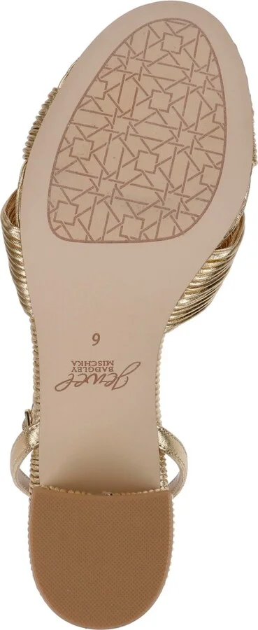 Jewel Badgley Mischka Women's Hudson Knot Block Heel Evening Sandals - Image 8