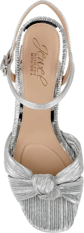Jewel Badgley Mischka Women's Hydee Knot Stiletto Evening Sandals - Image 8