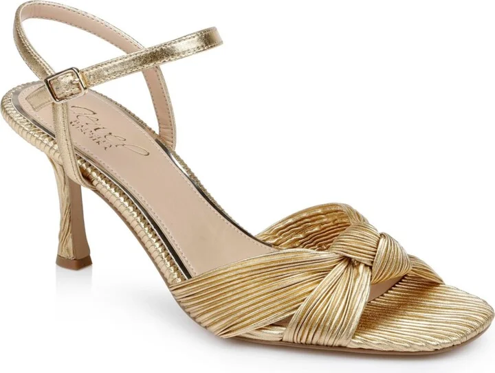 Jewel Badgley Mischka Women's Hydee Knot Stiletto Evening Sandals