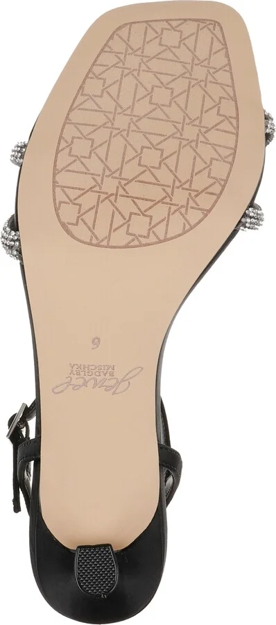 Jewel Badgley Mischka Women's Maci Rhinestone Knot Kitten Heel Sandals - Image 5