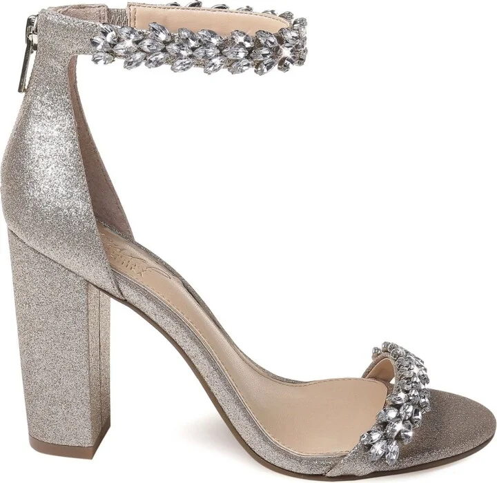 Jewel Badgley Mischka Women's Mayra Block Heel Evening Sandals - Image 8