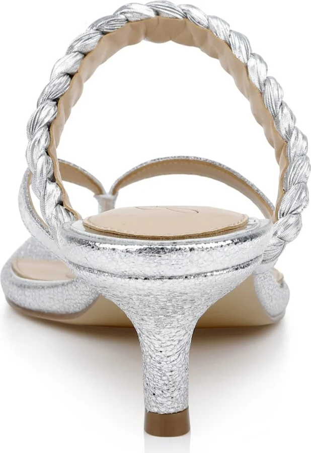 Jewel Badgley Mischka Women's Nadya Kitten Heel Sandals - Image 3