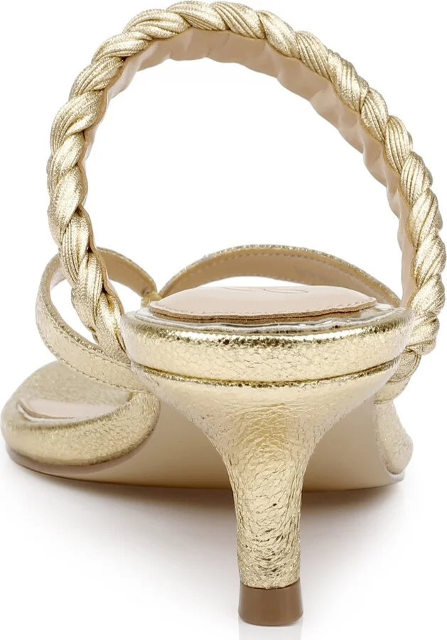 Jewel Badgley Mischka Women's Nadya Kitten Heel Sandals - Image 11