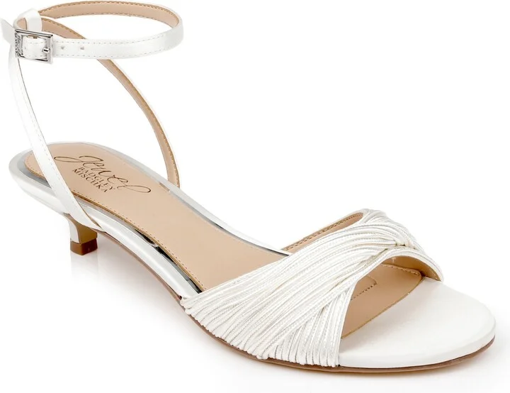 Jewel Badgley Mischka Women's Nance Kitten Heel Sandals