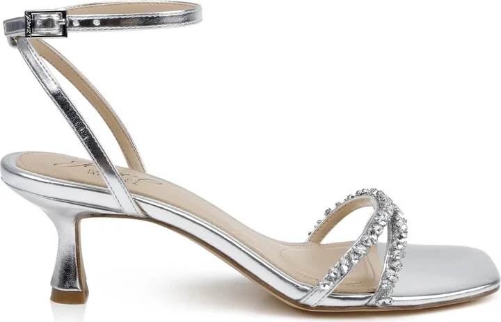 Jewel Badgley Mischka Women's Nayla Kitten Heel Dress Sandals - Image 2