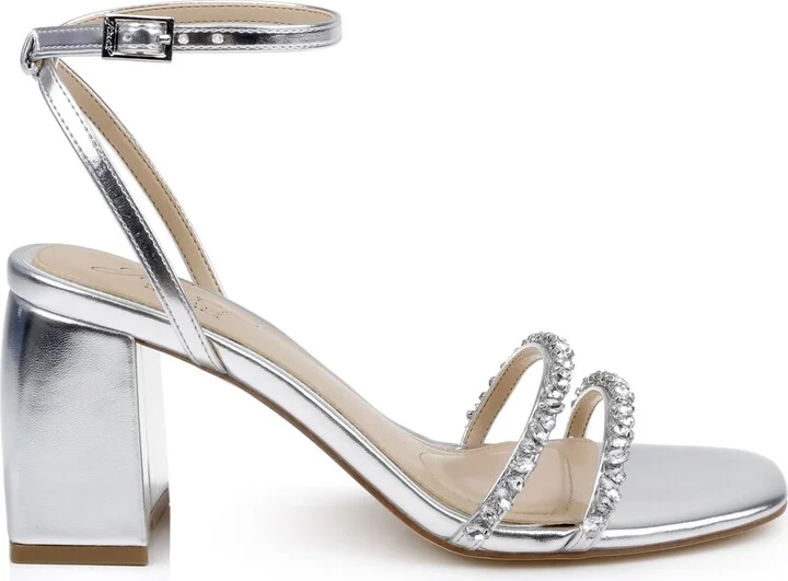 Jewel Badgley Mischka Women's Nella Block Heel Dress Sandals - Image 6