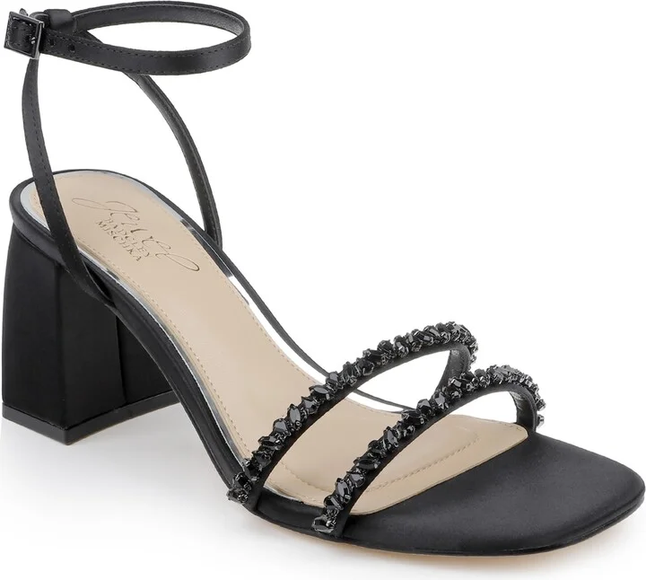 Jewel Badgley Mischka Women's Nella Block Heel Dress Sandals