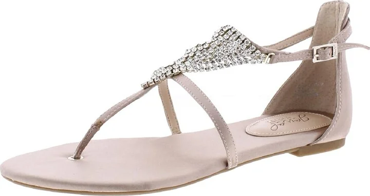 Jewel Badgley Mischka Women's Nellis Flat Sandal