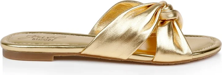Jewel Badgley Mischka Women's Nicolet Flat Slide Sandals - Image 10
