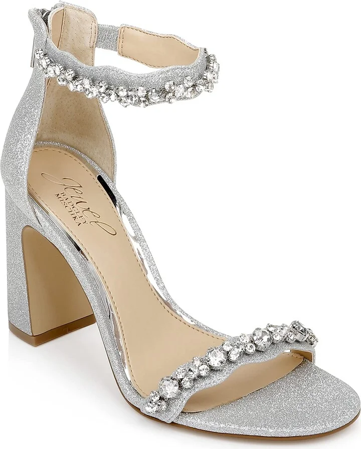 Jewel Badgley Mischka Women's Ornamented Sandal Heeled