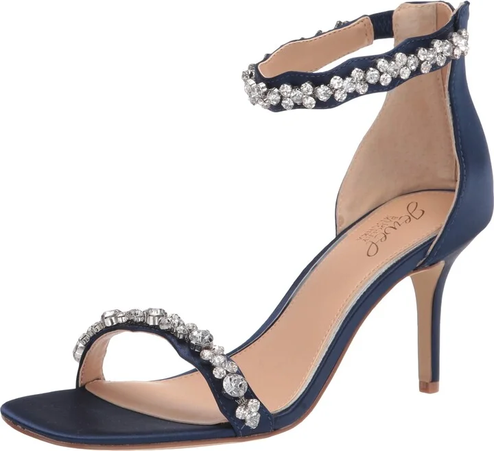Jewel Badgley Mischka Women's Ornamented Sandal Heeled