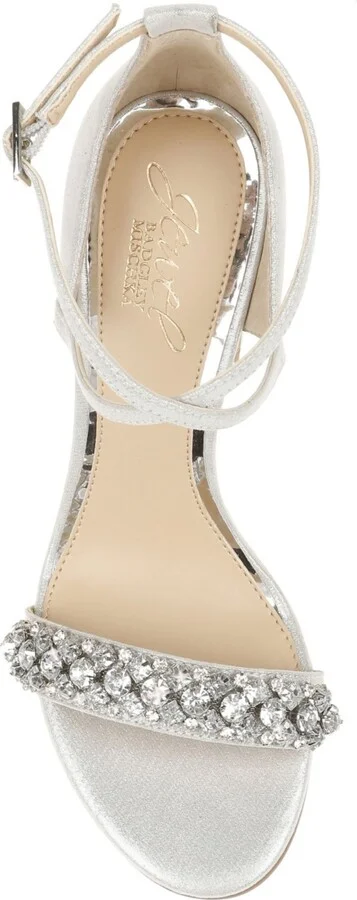 Jewel Badgley Mischka Women's Penny Crisscross Strap Block Heel Evening Sandals - Image 6
