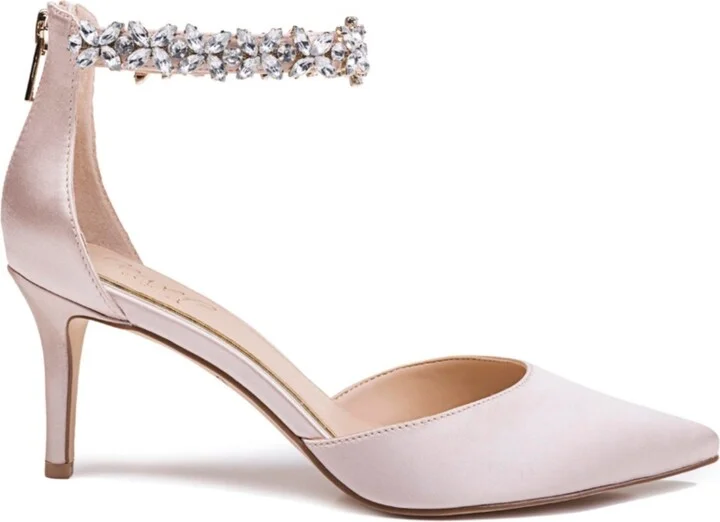 Jewel Badgley Mischka Women's Raleigh Rhinestone Ankle Strap Evening Pumps - Image 2