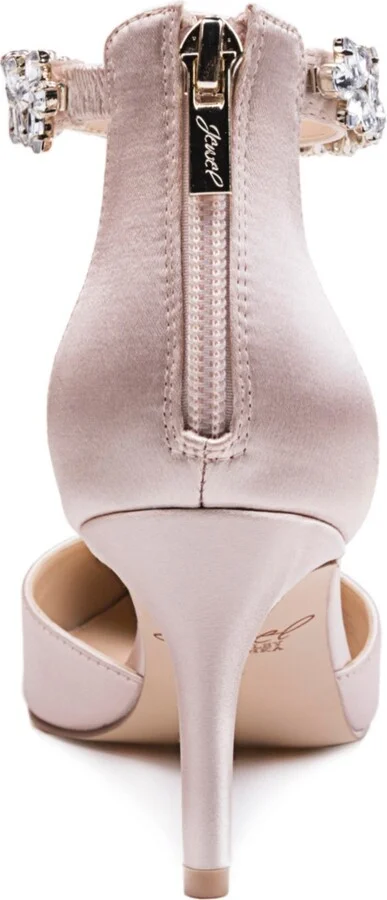 Jewel Badgley Mischka Women's Raleigh Rhinestone Ankle Strap Evening Pumps - Image 3