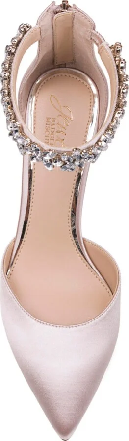 Jewel Badgley Mischka Women's Raleigh Rhinestone Ankle Strap Evening Pumps - Image 4