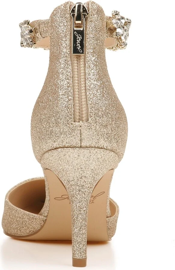 Jewel Badgley Mischka Women's Raleigh Rhinestone Ankle Strap Evening Pumps - Image 11