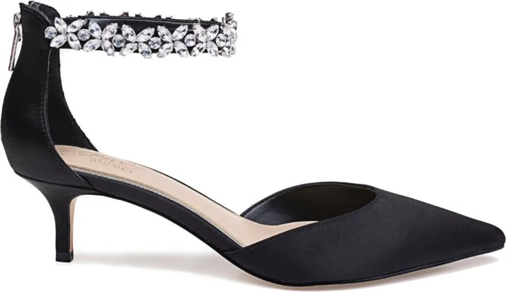 Jewel Badgley Mischka Women's Robles Kitten Heel Evening Pumps - Image 6