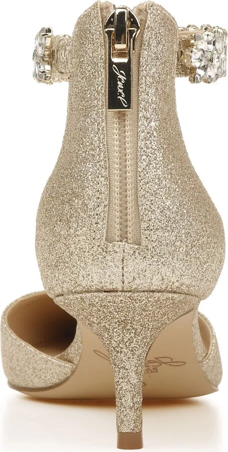 Jewel Badgley Mischka Women's Robles Kitten Heel Evening Pumps - Image 11