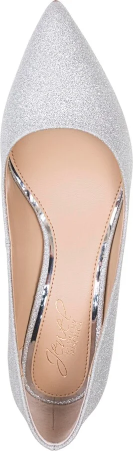 Jewel Badgley Mischka Women's Royalty Kitten Heel Evening Pumps - Image 4