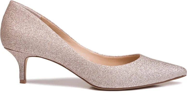 Jewel Badgley Mischka Women's Royalty Kitten Heel Evening Pumps - Image 6