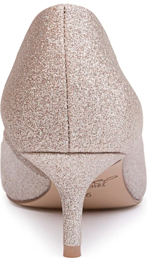 Jewel Badgley Mischka Women's Royalty Kitten Heel Evening Pumps - Image 7