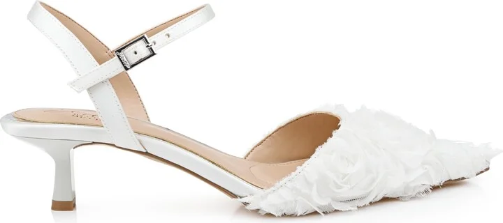 Jewel Badgley Mischka Women's Selene Kitten Heel Dress Pumps - Image 6