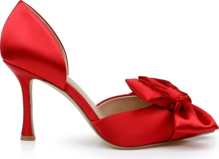 Jewel Badgley Mischka Women's Sidney Slip On Evening Bow Pumps - Image 2