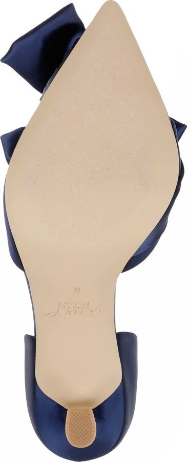 Jewel Badgley Mischka Women's Sidney Slip On Evening Bow Pumps - Image 9