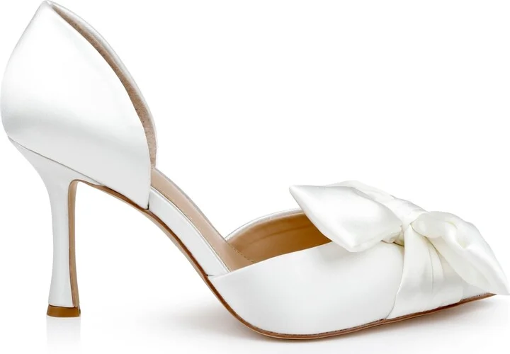 Jewel Badgley Mischka Women's Sidney Slip On Evening Bow Pumps - Image 10